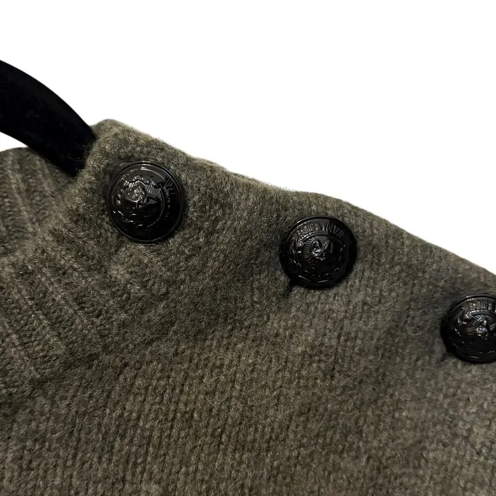 Zadig & Voltaire Green 100% Cashmere Malta Knit Sweater Size XS - Picture 5 of 9